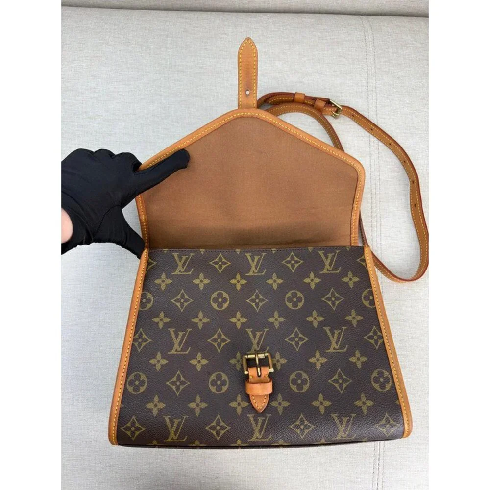 LOUIS VUITTON Brown Monogram Canvas Bel Air GHW